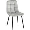 Esszimmerstuhl Antibes Samt (Farbe grau)
