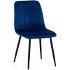 Stuhl Dijon (Grundmaterial Samt, Farbe blau)