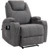 Sessel Hepler mit Massagefunktion (Grundmaterial Kunstleder, Farbe braun)
