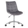 Bürostuhl Medford Samt (Farbe blau)