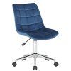 Bürostuhl Medford Samt (Farbe blau)
