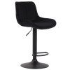 Barhocker Lentini Samt (Farbe creme, Gestell Farbe schwarz)