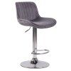 Barhocker Lentini Samt (Farbe creme, Gestell Farbe schwarz)