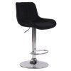Barhocker Lentini Samt (Farbe creme, Gestell Farbe schwarz)