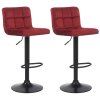 2er Set Barhocker Feni Samt (Farbe blau)