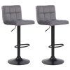 2er Set Barhocker Feni Samt (Farbe blau)