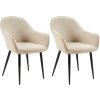 Sada 2 jídelních židlí Boise fabric