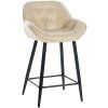 Barhocker Gibson (Farbe schwarz, Grundmaterial Samt)
