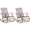 2er Set Schaukelstühle Smilla (Farbe antik weiß)