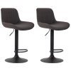 Sada 2 barových židlí Lentini látka