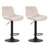 2er Set Barhocker Lentini Samt (Farbe dunkelgrau, Gestell Farbe schwarz)