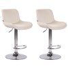 2er Set Barhocker Lentini Samt (Farbe dunkelgrau, Gestell Farbe schwarz)