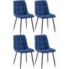 4er Set Esszimmerstühle Antibes (Farbe grau)