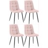 Sada 4 jídelních židlí Antibes