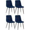 4er Set Esszimmerstühle Antibes (Farbe grau)