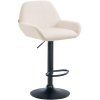 Barhocker Braga Samt (Farbe blau, Gestell Farbe chrom)