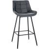 Barhocker Weston (Farbe grau, Grundmaterial Kunstleder)