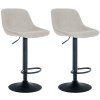 2er Set Barhocker Loft (Farbe schwarz, Grundmaterial Samt)