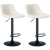 2er Set Barhocker Loft (Farbe schwarz, Grundmaterial Samt)