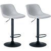 2er Set Barhocker Loft (Farbe schwarz, Grundmaterial Samt)