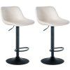 2er Set Barhocker Loft (Farbe schwarz, Grundmaterial Samt)