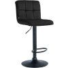 Barhocker Peru Samt (Farbe braun, Gestell Farbe chrom)