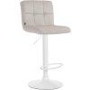 Barhocker Peru Samt (Farbe braun, Gestell Farbe chrom)