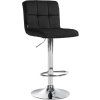 Barhocker Peru Samt (Farbe braun, Gestell Farbe chrom)