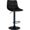 Barhocker Jerry Samt (Farbe braun, Gestell Farbe chrom)