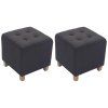 2er Set Sitzhocker Pharao (Farbe dunkelgrau)