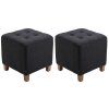 2er Set Sitzhocker Pharao (Farbe dunkelgrau)
