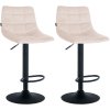 Sada 2 barových židlí Jerry velvet