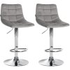 Sada 2 barových židlí Jerry velvet