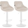 Sada 2 sametových barových židlí Lazio