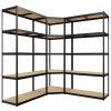 3er Regalsystem (Farbe schwarz)