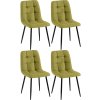 Sada 4 jídelních židlí Antibes látka