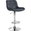 Barhocker Vonore Samt (Farbe creme, Gestell Farbe chrom)