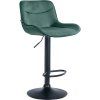 Barhocker Vonore Samt (Farbe creme, Gestell Farbe chrom)