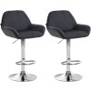 Sada 2 barových židlí Braga velvet