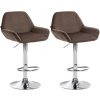 Sada 2 barových židlí Braga velvet