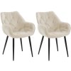 Sada 2 židlí Tanna velvet