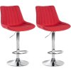 Sada 2 látkových barových židlí Toni