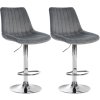 Sada 2 sametových barových židlí Toni