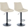 Sada 2 barových židlí z umělé kůže Toni
