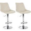 Sada 2 barových židlí z umělé kůže Toni