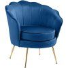 Stuhl Rosita Samt (Farbe blau)