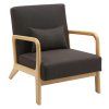 Sessel Hibbing Stoff (Farbe schwarz)
