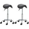 2er Set Arbeitshocker Reno Kunstleder (Farbe grau)