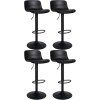4er Set Barhocker Almada Kunstleder (Farbe schwarz)