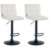 2er Set Barhocker Peru Samt (Farbe braun, Gestell Farbe chrom)